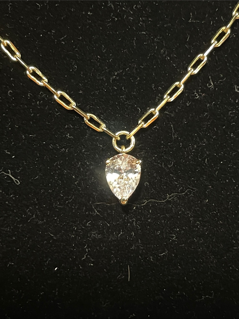Melinda Maria Small Samantha Tear Drop Necklace - Picture 2 of 4